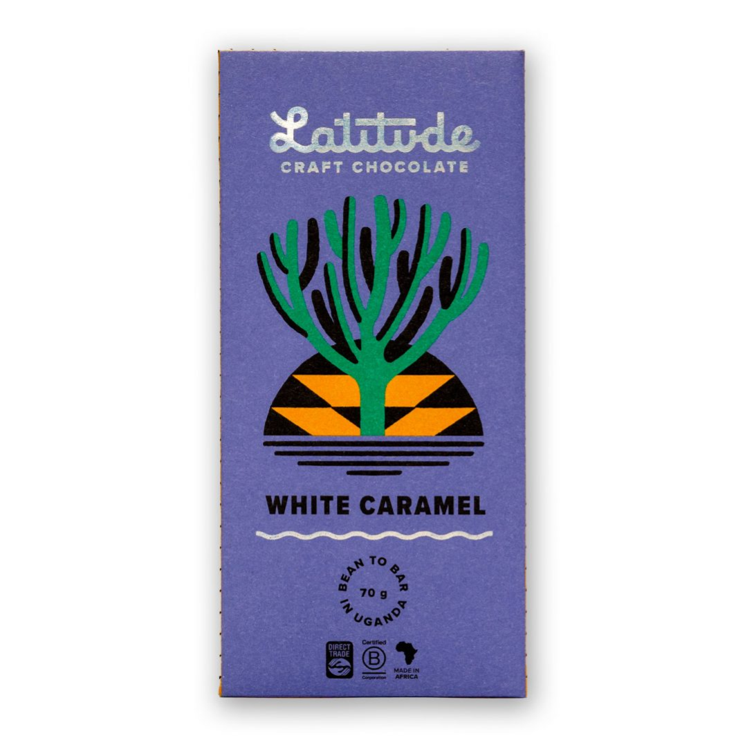 LATITUDE WHITE CARAMEL CHOCO BAR 70G